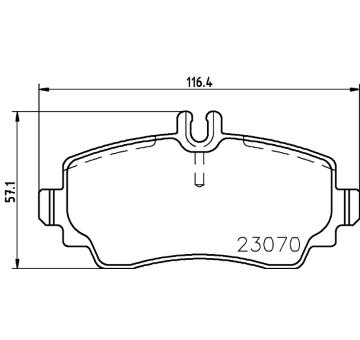 Sada brzdových destiček, kotoučová brzda HELLA PAGID 8DB 355 018-881