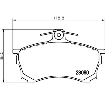 Sada brzdových destiček, kotoučová brzda HELLA PAGID 8DB 355 016-671