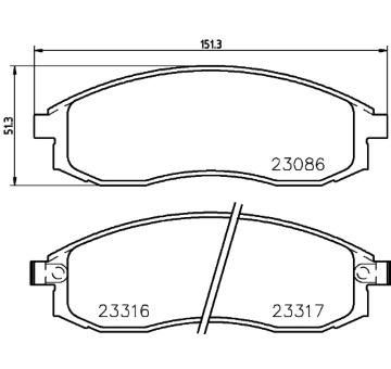Sada brzdových destiček, kotoučová brzda HELLA PAGID 8DB 355 016-891