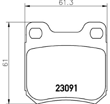 Sada brzdových destiček, kotoučová brzda HELLA PAGID 8DB 355 009-041