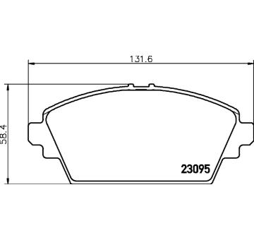 Sada brzdových destiček, kotoučová brzda HELLA PAGID 8DB 355 011-951