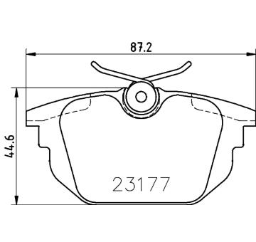 Sada brzdových destiček, kotoučová brzda HELLA PAGID 8DB 355 018-371