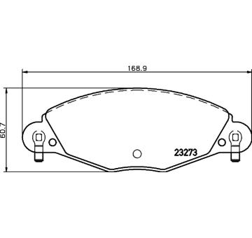 Sada brzdových destiček, kotoučová brzda HELLA PAGID 8DB 355 019-421