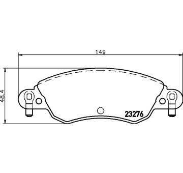 Sada brzdových destiček, kotoučová brzda HELLA PAGID 8DB 355 019-431