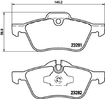 Sada brzdových destiček, kotoučová brzda HELLA PAGID 8DB 355 009-171