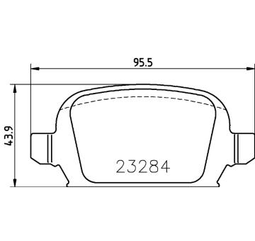 Sada brzdových destiček, kotoučová brzda HELLA PAGID 8DB 355 018-641