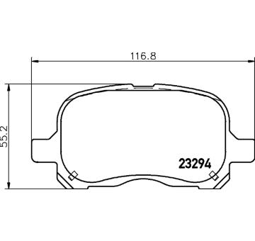 Sada brzdových destiček, kotoučová brzda HELLA PAGID 8DB 355 009-251