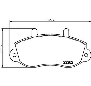Sada brzdových destiček, kotoučová brzda HELLA PAGID 8DB 355 019-321