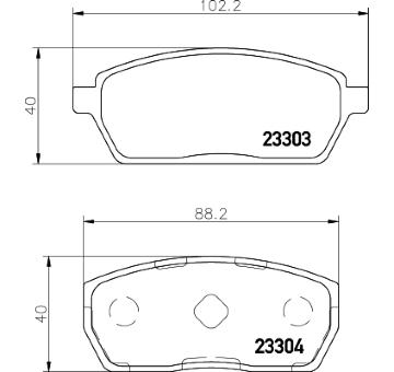 Sada brzdových destiček, kotoučová brzda HELLA PAGID 8DB 355 011-611