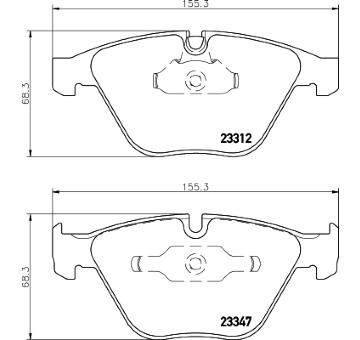 Sada brzdových destiček, kotoučová brzda HELLA PAGID 8DB 355 009-271