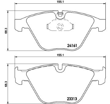 Sada brzdových destiček, kotoučová brzda HELLA PAGID 8DB 355 015-601