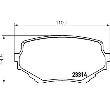 Sada brzdových destiček, kotoučová brzda HELLA PAGID 8DB 355 017-181