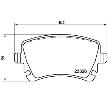 Sada brzdových destiček, kotoučová brzda HELLA PAGID 8DB 355 011-531