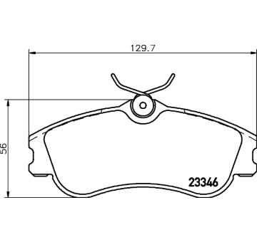 Sada brzdových destiček, kotoučová brzda HELLA PAGID 8DB 355 018-541