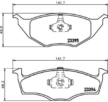Sada brzdových destiček, kotoučová brzda HELLA PAGID 8DB 355 008-481