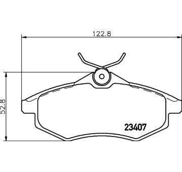 Sada brzdových destiček, kotoučová brzda HELLA PAGID 8DB 355 010-161