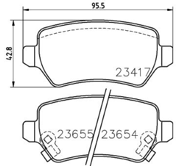 Sada brzdových destiček, kotoučová brzda HELLA PAGID 8DB 355 018-781