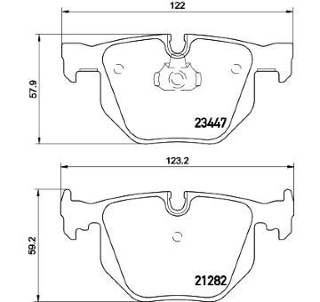 Sada brzdových destiček, kotoučová brzda HELLA PAGID 8DB 355 009-331