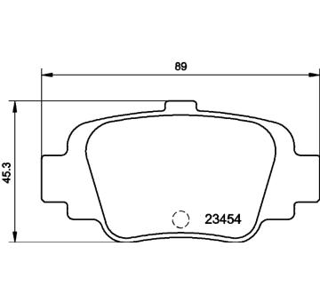 Sada brzdových destiček, kotoučová brzda HELLA PAGID 8DB 355 011-551