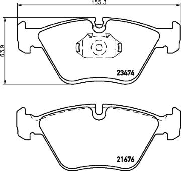 Sada brzdových destiček, kotoučová brzda HELLA PAGID 8DB 355 009-651