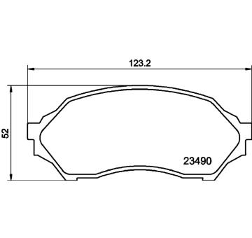 Sada brzdových destiček, kotoučová brzda HELLA PAGID 8DB 355 017-281