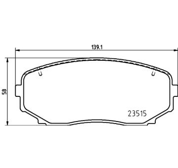 Sada brzdových destiček, kotoučová brzda HELLA PAGID 8DB 355 037-911