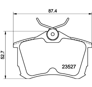 Sada brzdových destiček, kotoučová brzda HELLA PAGID 8DB 355 009-511