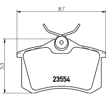 Sada brzdových destiček, kotoučová brzda HELLA PAGID 8DB 355 019-911