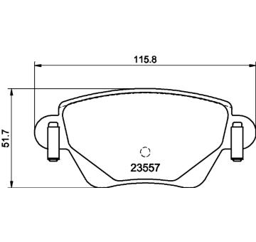 Sada brzdových destiček, kotoučová brzda HELLA PAGID 8DB 355 012-211