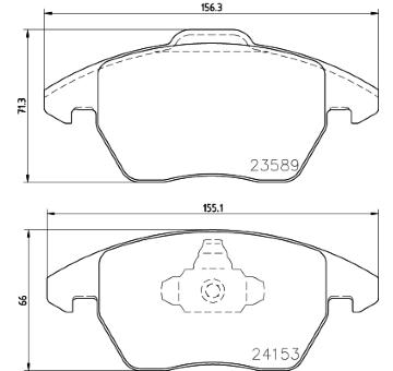 Sada brzdových destiček, kotoučová brzda HELLA PAGID 8DB 355 011-811