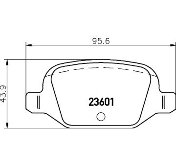 Sada brzdových destiček, kotoučová brzda HELLA PAGID 8DB 355 009-551