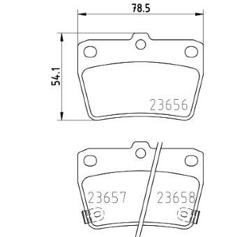 Sada brzdových destiček, kotoučová brzda HELLA PAGID 8DB 355 010-521