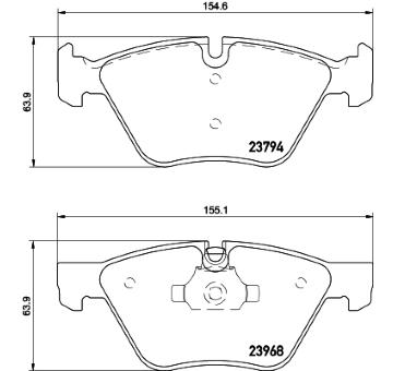 Sada brzdových destiček, kotoučová brzda HELLA PAGID 8DB 355 011-321