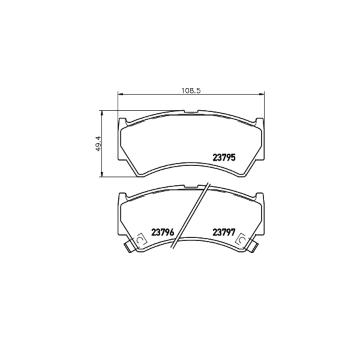 Sada brzdových destiček, kotoučová brzda HELLA PAGID 8DB 355 017-031