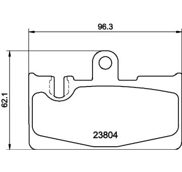 Sada brzdových destiček, kotoučová brzda HELLA PAGID 8DB 355 011-661