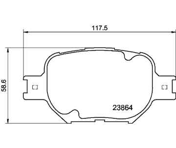 Sada brzdových destiček, kotoučová brzda HELLA PAGID 8DB 355 010-201