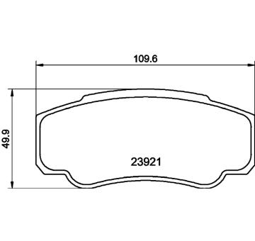 Sada brzdových destiček, kotoučová brzda HELLA PAGID 8DB 355 010-411