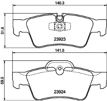 Sada brzdových destiček, kotoučová brzda HELLA PAGID 8DB 355 011-421