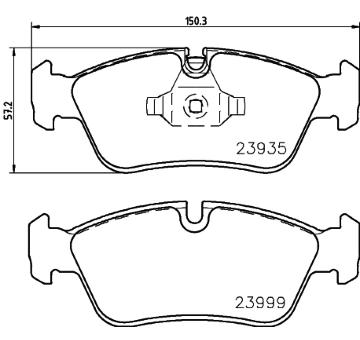 Sada brzdových destiček, kotoučová brzda HELLA PAGID 8DB 355 011-281