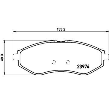 Sada brzdových destiček, kotoučová brzda HELLA PAGID 8DB 355 011-251