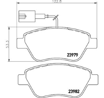 Sada brzdových destiček, kotoučová brzda HELLA PAGID 8DB 355 015-491