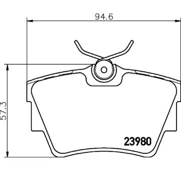 Sada brzdových destiček, kotoučová brzda HELLA PAGID 8DB 355 010-761