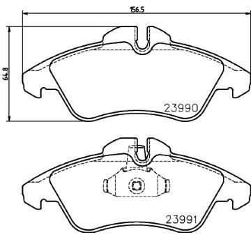 Sada brzdových destiček, kotoučová brzda HELLA PAGID 8DB 355 014-481