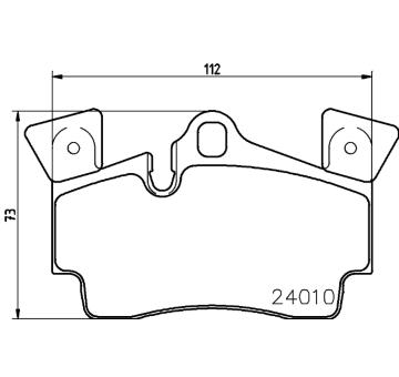 Sada brzdových destiček, kotoučová brzda HELLA PAGID 8DB 355 011-471