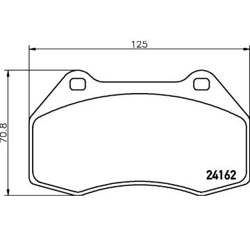 Sada brzdových destiček, kotoučová brzda HELLA PAGID 8DB 355 012-151