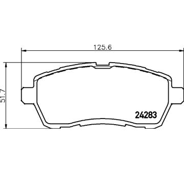 Sada brzdových destiček, kotoučová brzda HELLA PAGID 8DB 355 013-211