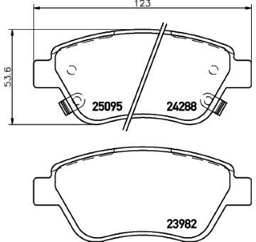 Sada brzdových destiček, kotoučová brzda HELLA PAGID 8DB 355 015-441