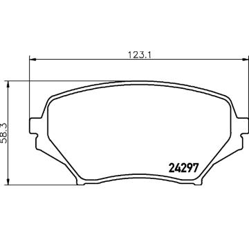 Sada brzdových destiček, kotoučová brzda HELLA PAGID 8DB 355 006-771