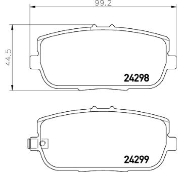 Sada brzdových destiček, kotoučová brzda HELLA PAGID 8DB 355 006-781