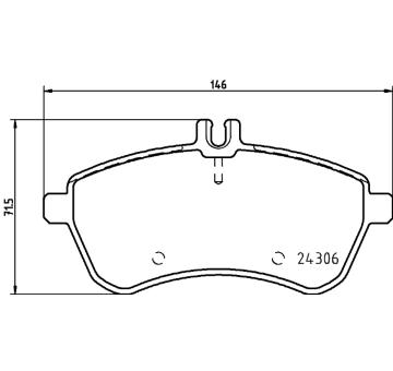 Sada brzdových destiček, kotoučová brzda HELLA PAGID 8DB 355 012-601